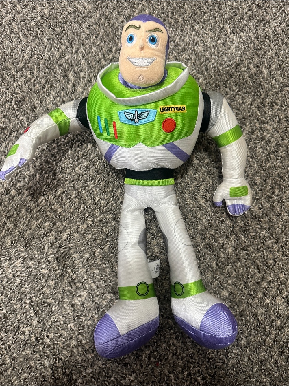 Disney Buzz Lightyear Plush - Green, Purple, White